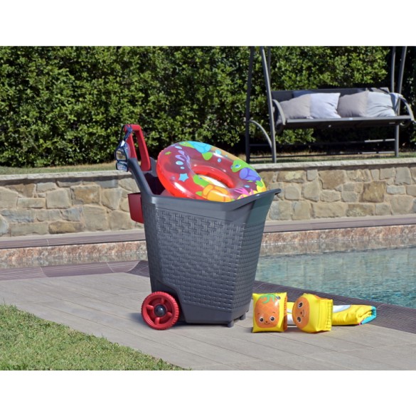 Carrello Multiuso Kart Fumo di Londra con Ruote 76 LT BAMA