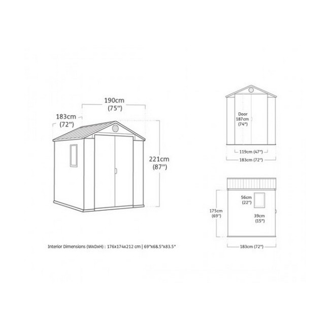 Casetta da Giardino Darwin 6x6...