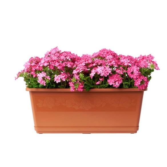 Fioriera Balconella con Sottovaso 50cm Antracite BAMA