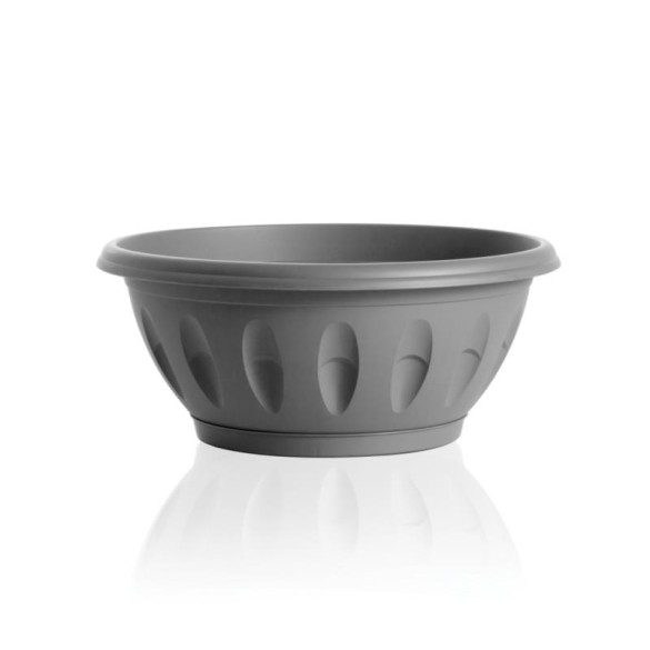 Ciotola Alba con Sottovaso Ø20 Grigio BAMA