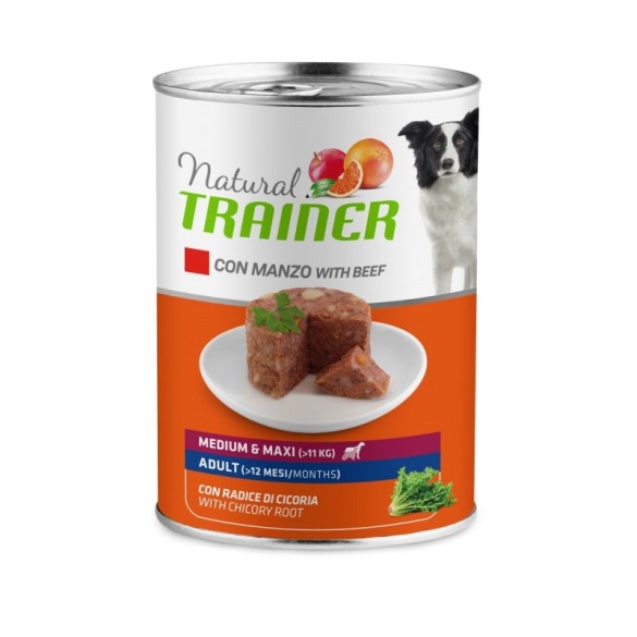 Umido Cane Natural Trainer M/M Manzo 400 gr