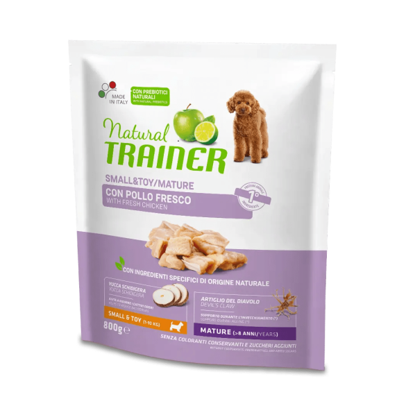 Croccantini Cane Maturity Small & Toy 800 gr Natural Trainer