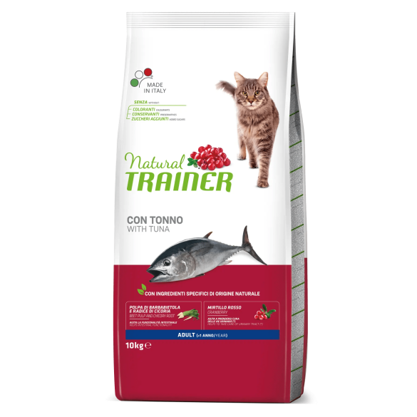Crocchette Gatto Adult Tonno 10 Kg Natural Trainer