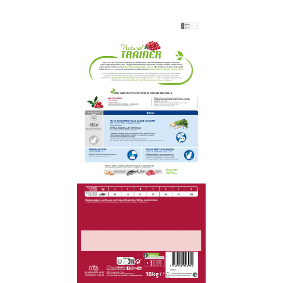 Crocchette Gatto Adult Tonno 10 Kg Natural Trainer