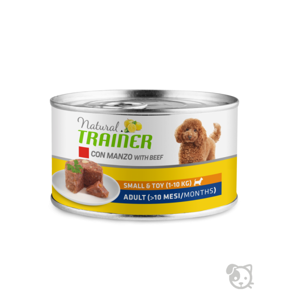 Umido Cane Small & Toy Manzo 150 gr Natural Trainer
