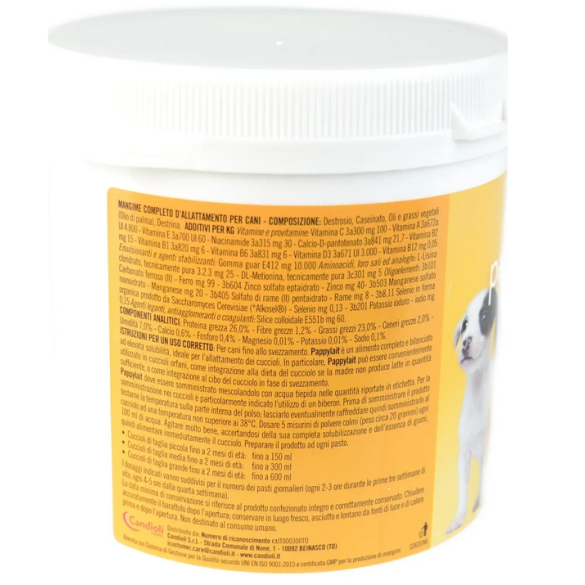 Mangime Pappylait Cane 250 gr Candioli