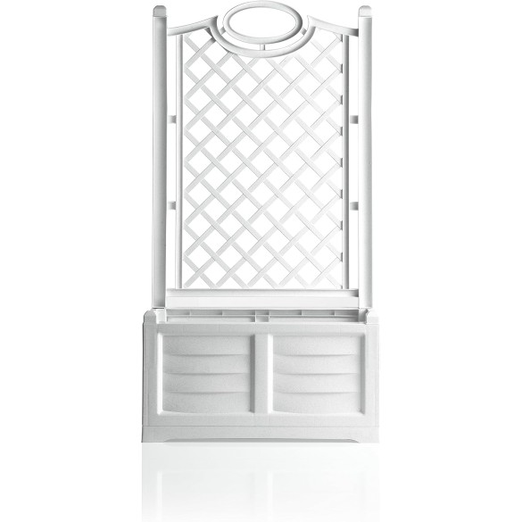 Fiorera Separè con Spalliera 120lt Bianca BAMA