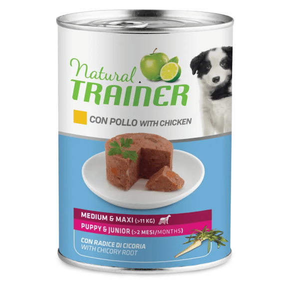 Umido Cane Puppy & Junior 400 gr Pollo Natural Trainer