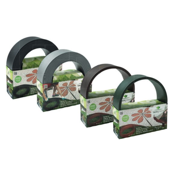 Cordolo Lacogreen in HDPE Rigenerato 45 mt Verde