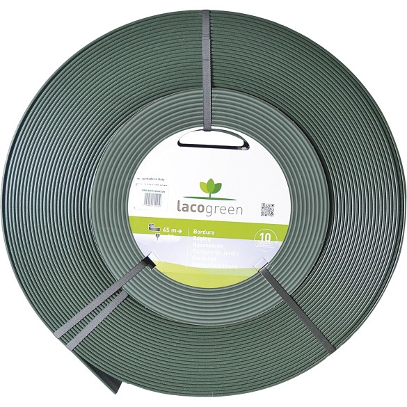 Cordolo Lacogreen in HDPE Rigenerato 45 mt Verde