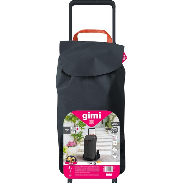 Gimi Trolley per la Spesa con 6 Ruote 52 L