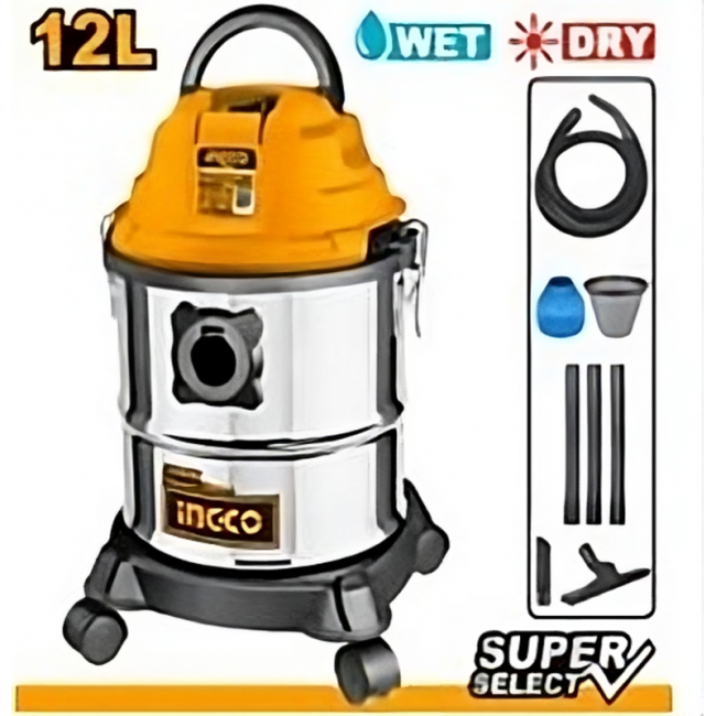 Aspirapolvere e Liquidi 1000W 12l ING-CO