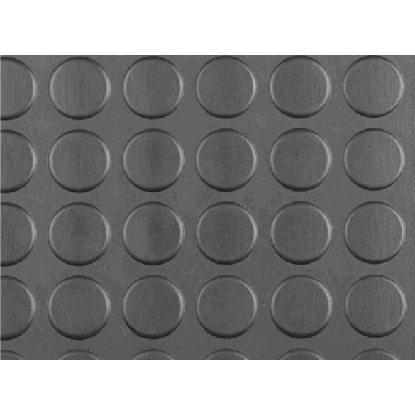 Rotolo Tappeto Gomma Bolle Antracite 100x25 mt VELCOC