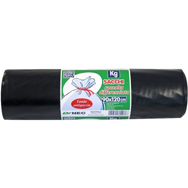Sacchetti Immondizia 90x120 cm Nero...