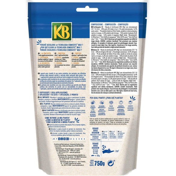 Concime Osmocote Agrumi 750gr KB