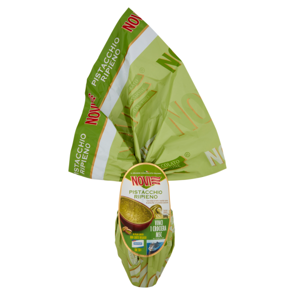 Uovo di Pasqua Ripieno Pistacchio 300 gr NOVI