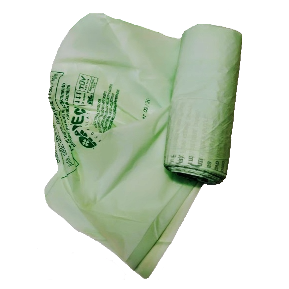 Sacchetti Immondizia Bio 42x42 cm Verdi 15pz Tendenze