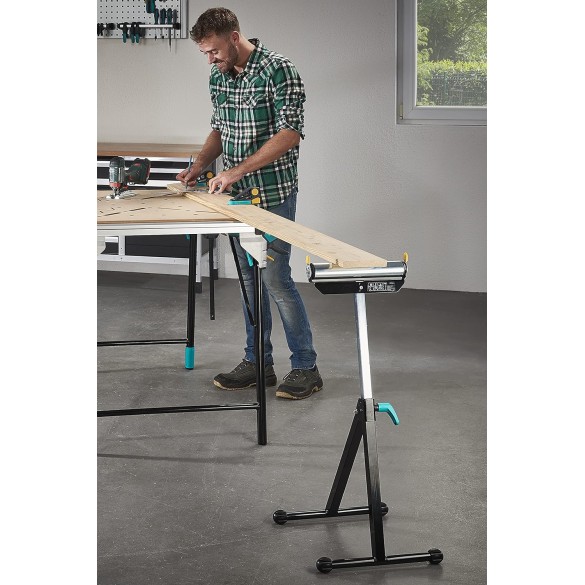 Rulliera I 6119973 Wolfcraft Pratico prolungamento per banchi sega