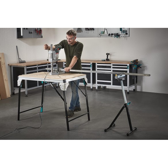 Rulliera I 6119973 Wolfcraft Pratico prolungamento per banchi sega