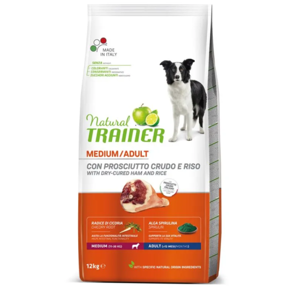 Cane - Adult Medium 12kg Prosciutto Crudo Natural Trainer