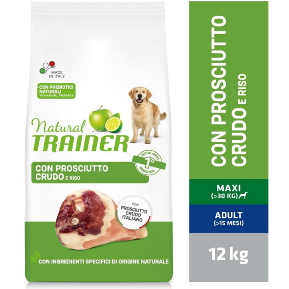 Cane - Adult Maxi 12kg Prodciutto Crudo Natural Trainer