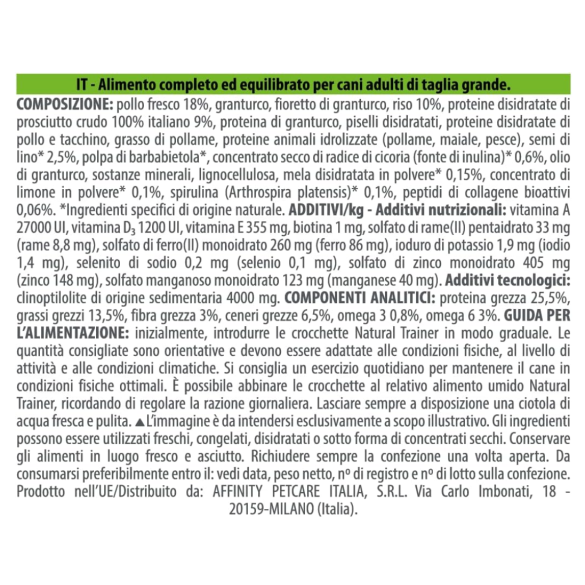 Cane - Adult Maxi 12kg Prodciutto Crudo Natural Trainer