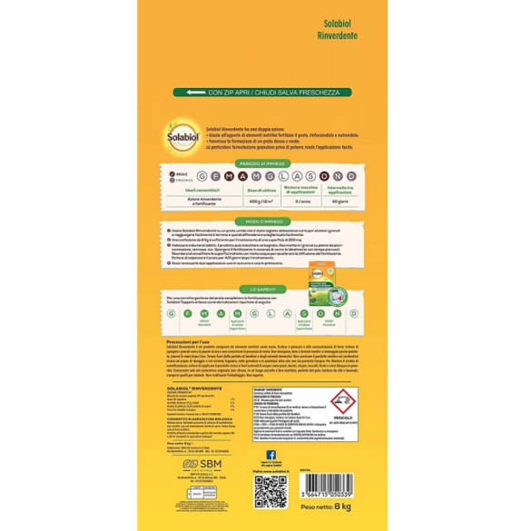 Rinverdente Antimuschio Prato 8 Kg Solabiol