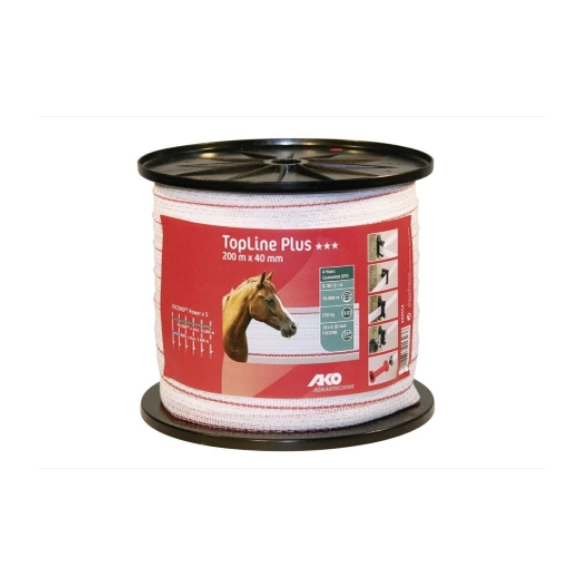 Nastro per Recinto Topline Plus 200 mt 40mm KERBL