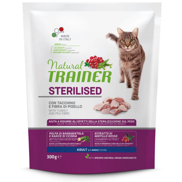 Gatto Sterilised 300gr Carni Bianche Natural Trainer
