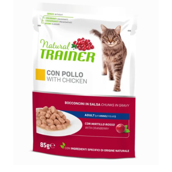 Gatto Busta 85gr Adult Pollo Natural Trainer