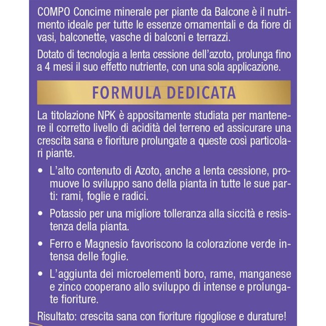 Concime Granulare per Balconi 850gr...