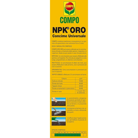 Concime Granulare NPK Oro 4kg Compo