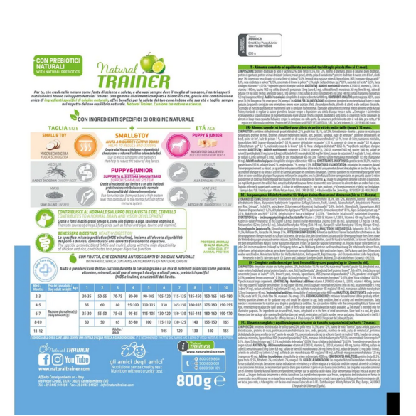 Cane - Puppy&Junior Small&Toy 800gr Natural Trainer