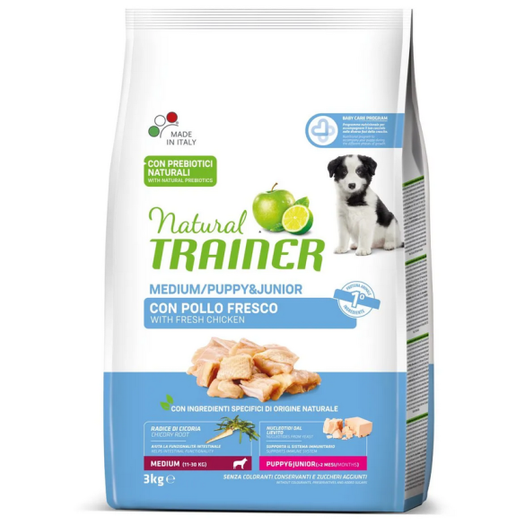 Cane - Puppy&Junior Medium 3kg Natural Trainer