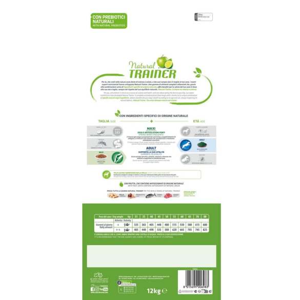 Natural Trainer Adult Maxi 12kg Pollo&Riso