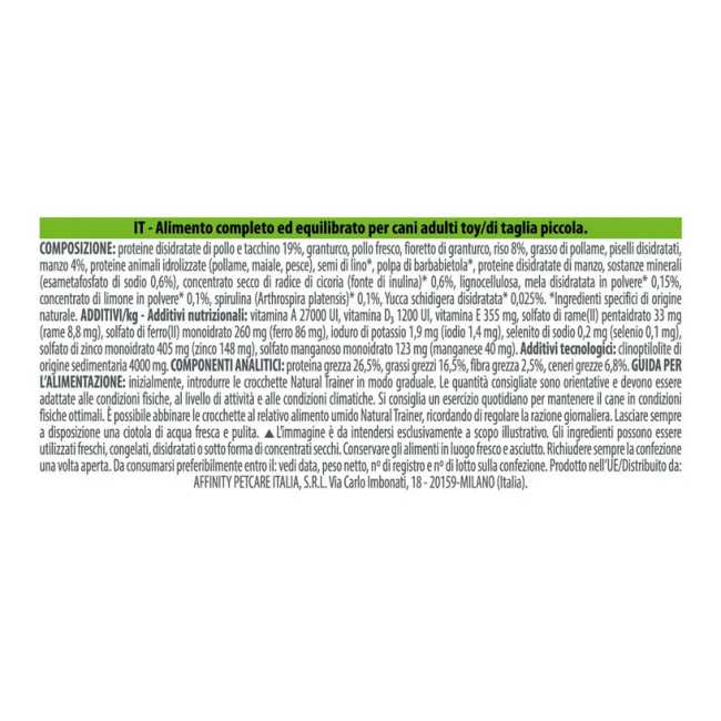 Natural Trainer Adult Small&Toy 800gr...
