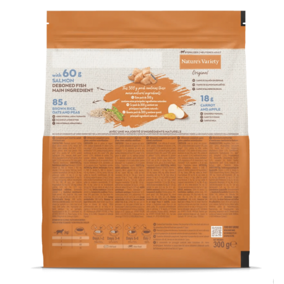 Gatto - Nature's Variety Origin 300gr Adult Sterilized Salmone