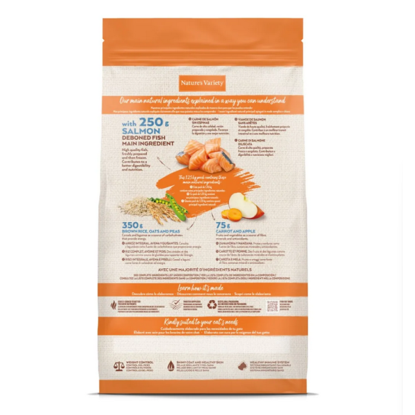 Gatto - Nature's Variety Original 1,25Kg Adult Sterilized Salmone