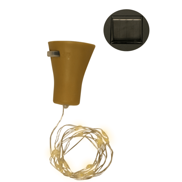 Tappo 20 gocce led con Pannello Solare GIOCOPLAST