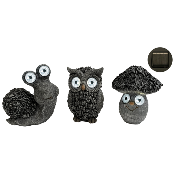 Animaletto del Bosco Assortito 16/17 cm con Pannello solare GIOCOPLAST