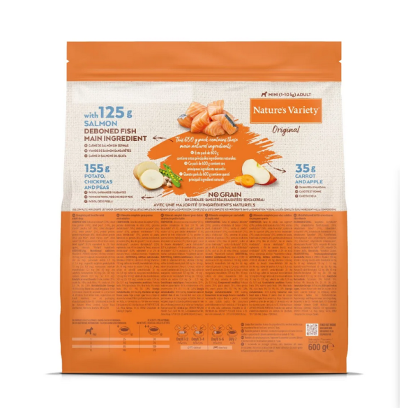Cane - Nature's Variety Original 600gr Adult Mini Salmone