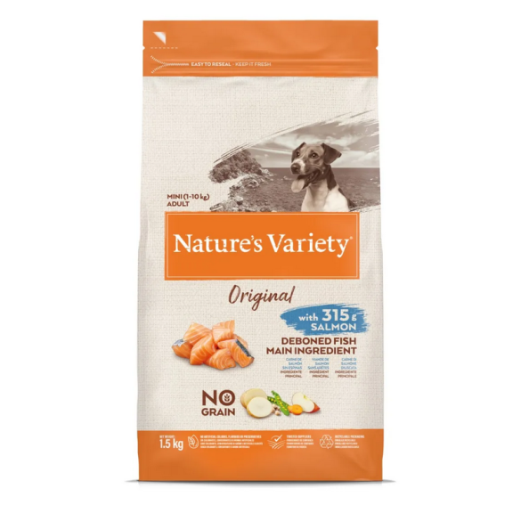 Cane - Nature's Variety Original 1,5Kg Adult Mini Salmone