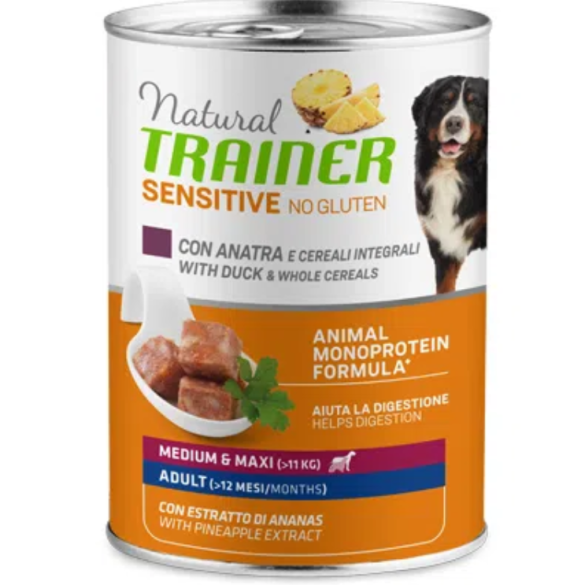 Natural Trainer Sensitive Adult 400gr M/M Anatra&Cereali No Gluten