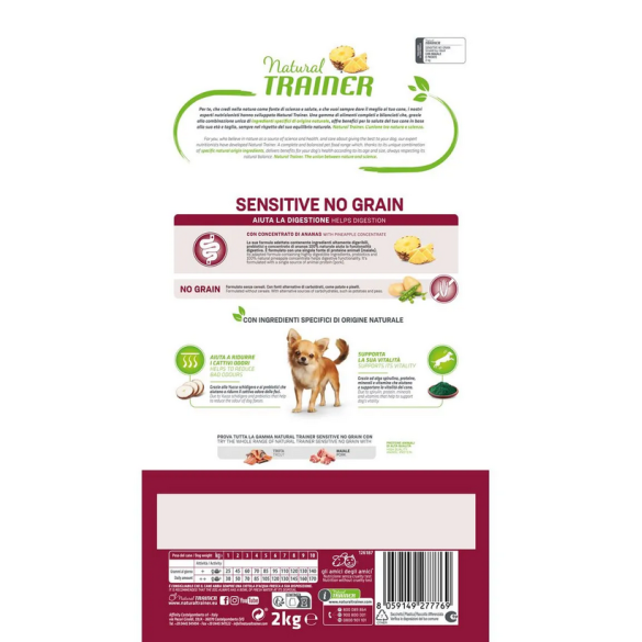 Cane - Natural Trainer Sensitive Adult Mini 2Kg Maiale No Grain