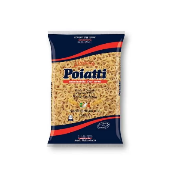 Pasta Anelli Siciliani n.33 1Kg Poiatti