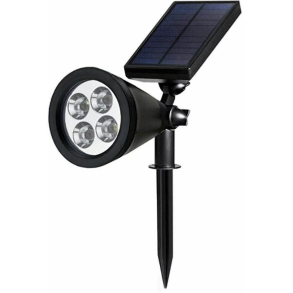 Faretto Pegaso Bianco Freddo con pannello solare GIOCOPLAST