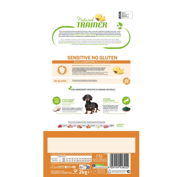 Cane - Natural Trainer Sensitive Plus Mini 2Kg Coniglio No Gluten