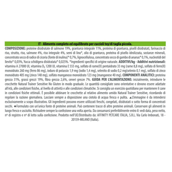 Cane - Natural Trainer Sensitive Puppy&Junior 2Kg Mini Salmone