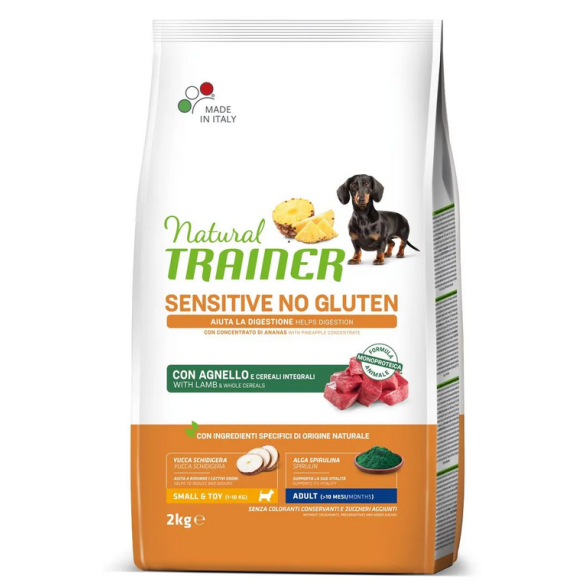 Cane - Natural Trainer Sensitive Adult Mini 2Kg Agnello No Gluten