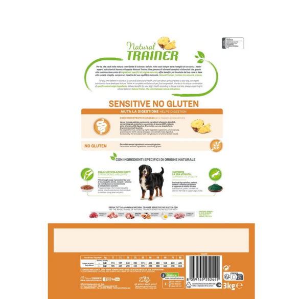 Cane - Natural Trainer Sensitive Adult Medium Maxi 3Kg Anatra No Gluten